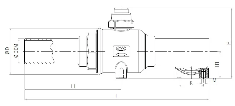 05 - biflow ball valves high pressure (BVHP) no schrader drawing 1