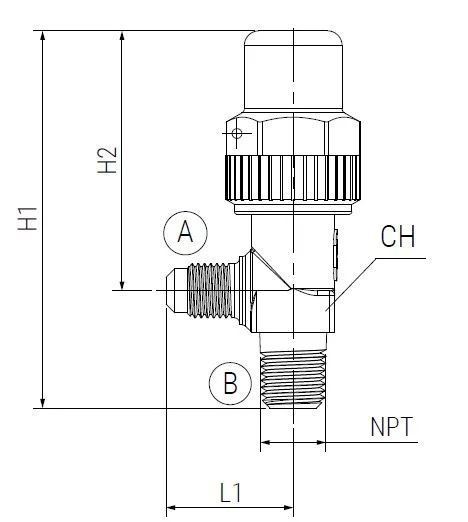 07 - Screw valves RVV - plus line -  tech drawing