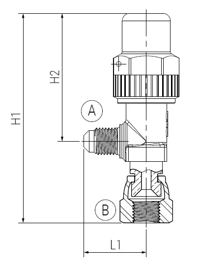 08 - Screw valves RVVF - plus line -  tech drawing
