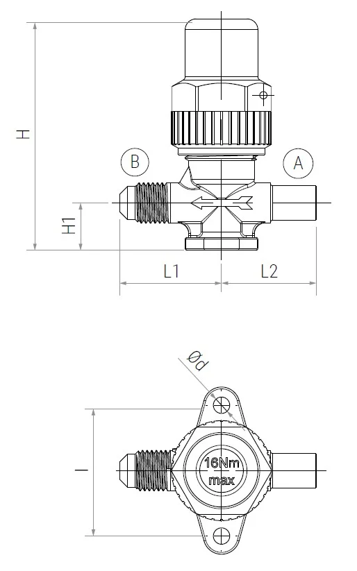 13 - Screw valves VHU2-2S - plus line -  tech drawing